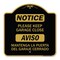 Signmission Please Keep Garage Closed Mantenga La Puerta Del Garaje Cerrado, A-DES-BG-1818-23289 A-DES-BG-1818-23289 - alternate 1